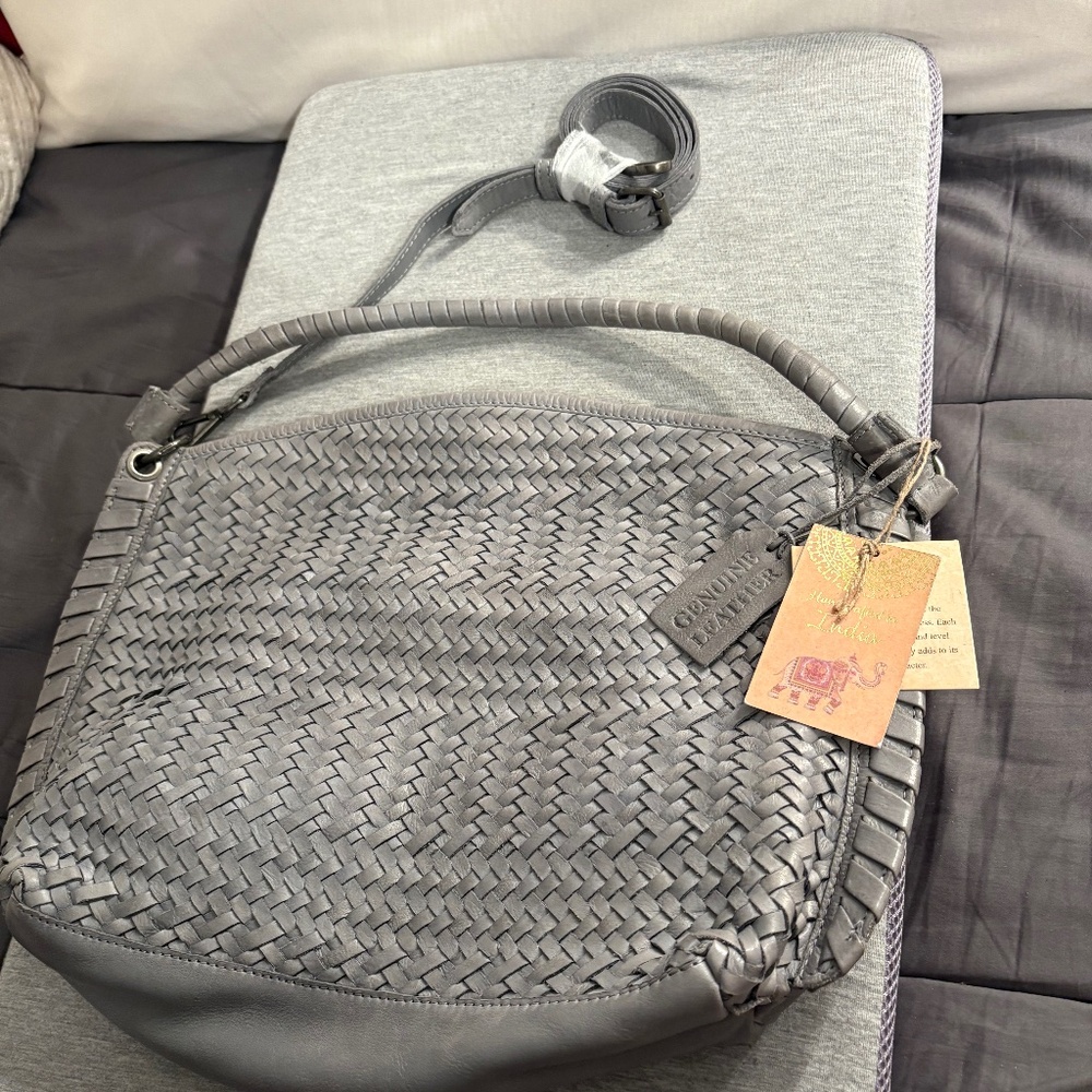 Handcrafted India Leather Bag